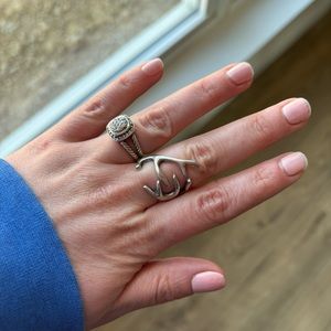 Adjustable antler ring
